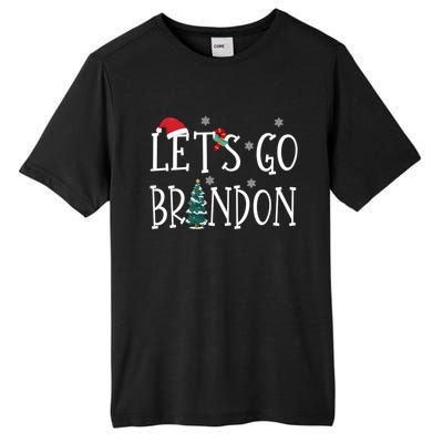 Let's Go Braden Brandon Conservative Anti Liberal Santa Hat Tall Fusion ChromaSoft Performance T-Shirt