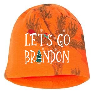 Let's Go Braden Brandon Conservative Anti Liberal Santa Hat Kati - Camo Knit Beanie