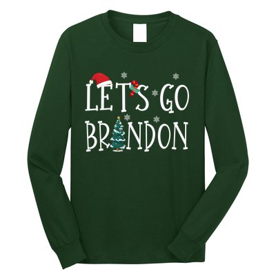 Let's Go Braden Brandon Conservative Anti Liberal Santa Hat Long Sleeve Shirt