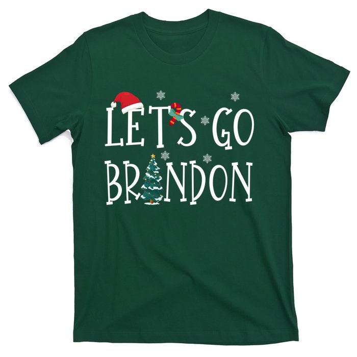 Let's Go Braden Brandon Conservative Anti Liberal Santa Hat T-Shirt