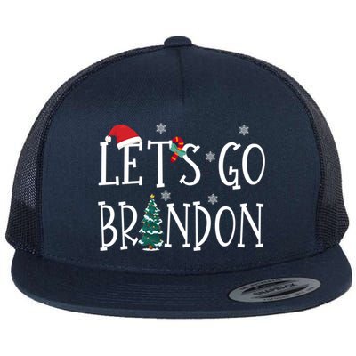 Let's Go Braden Brandon Conservative Anti Liberal Santa Hat Flat Bill Trucker Hat