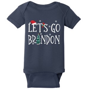 Let's Go Braden Brandon Conservative Anti Liberal Santa Hat Baby Bodysuit