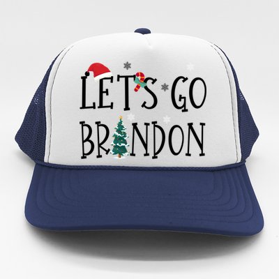 Let's Go Braden Brandon Conservative Anti Liberal Santa Hat Trucker Hat