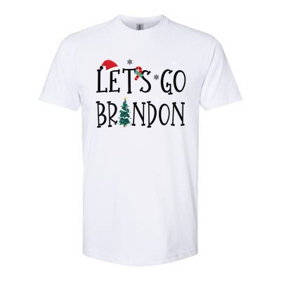 Let's Go Braden Brandon Conservative Anti Liberal Santa Hat Softstyle CVC T-Shirt