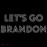 Lets Go Brandon Retro Font Flexfit Unipanel Trucker Cap