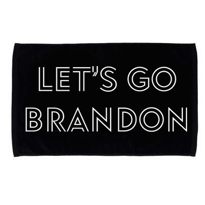 Lets Go Brandon Retro Font Microfiber Hand Towel