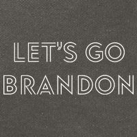 Lets Go Brandon Retro Font Cotton Canvas Backpack