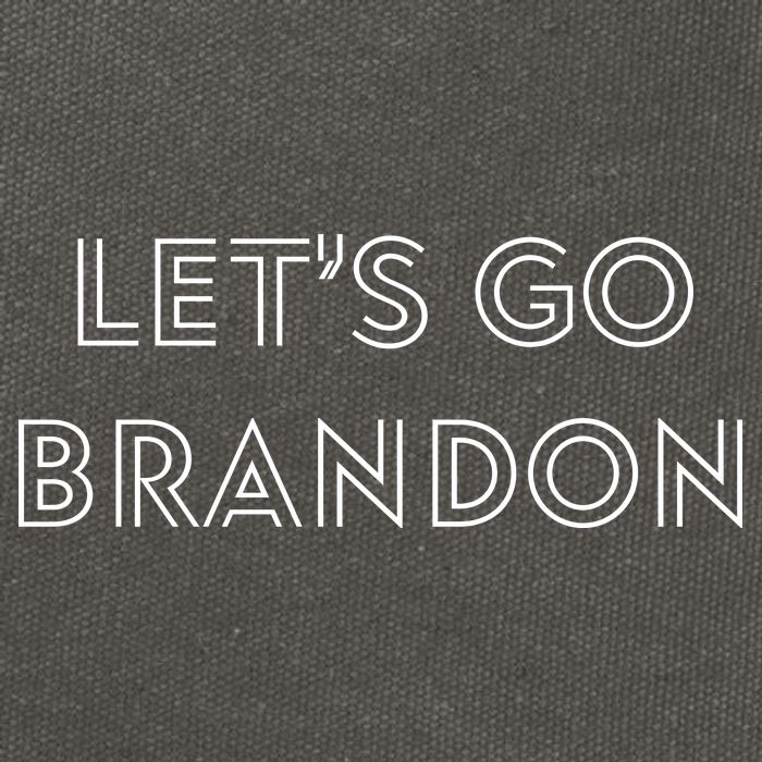 Lets Go Brandon Retro Font Cotton Canvas Backpack