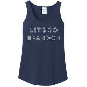 Lets Go Brandon Retro Font Ladies Essential Tank