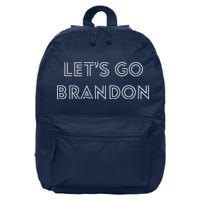 Lets Go Brandon Retro Font 16 in Basic Backpack