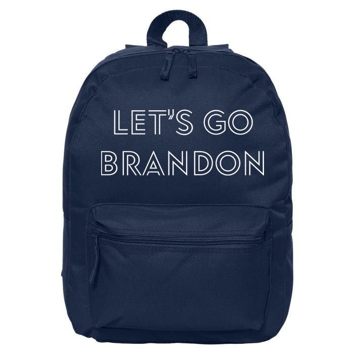 Lets Go Brandon Retro Font 16 in Basic Backpack