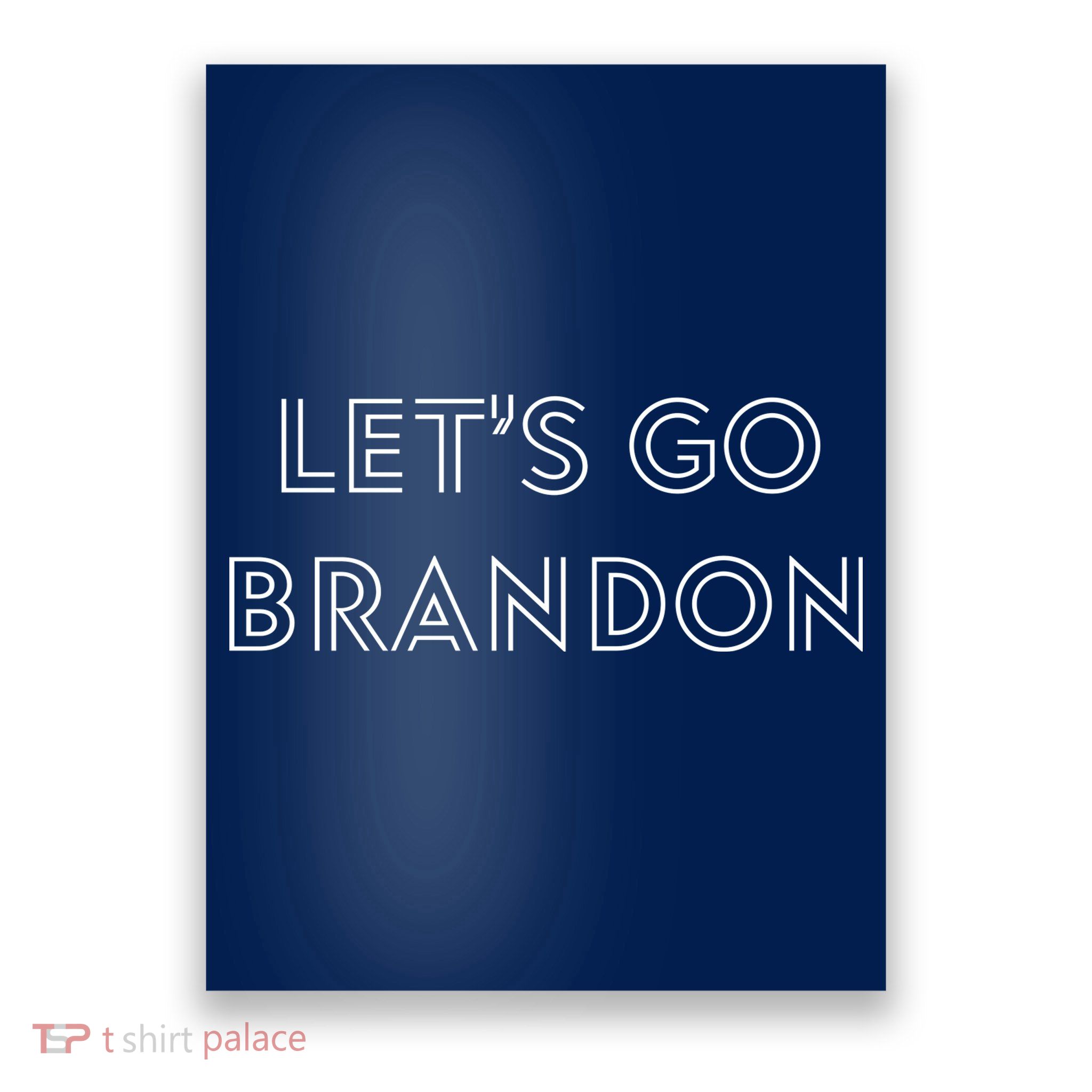 Lets Go Brandon Retro Font Poster
