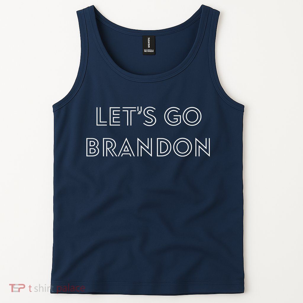 Lets Go Brandon Retro Font Tank Top