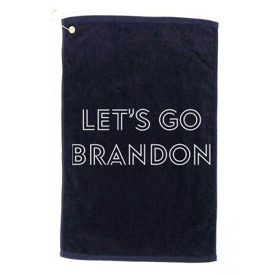 Lets Go Brandon Retro Font Golf Towel
