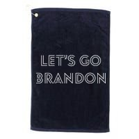 Lets Go Brandon Retro Font Golf Towel