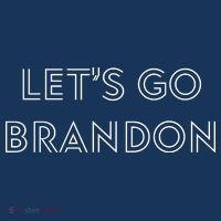 Lets Go Brandon Retro Font Short Acrylic Beanie