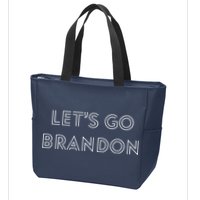Lets Go Brandon Retro Font Zip Tote Bag