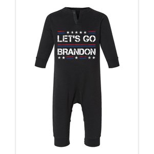 Lets Go Brandon Funny Trendy Sarcastic LetS Go Brandon Cool Gift Infant Fleece One Piece