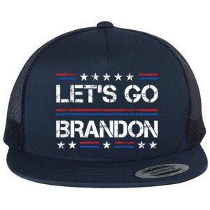 Lets Go Brandon Funny Trendy Sarcastic LetS Go Brandon Cool Gift Flat Bill Trucker Hat