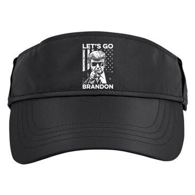 Let’s Go Brandon Conservative USA Flag Funny Donal Trump Adult Drive Performance Visor