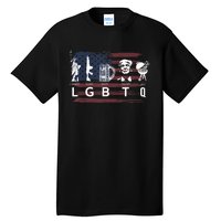 Liberty Guns Beer Trump BBQ Funny Costume LGBT Tall T-Shirt