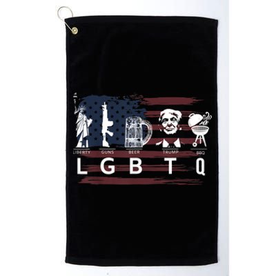 Liberty Guns Beer Trump BBQ Funny Costume LGBT Platinum Collection Golf Towel