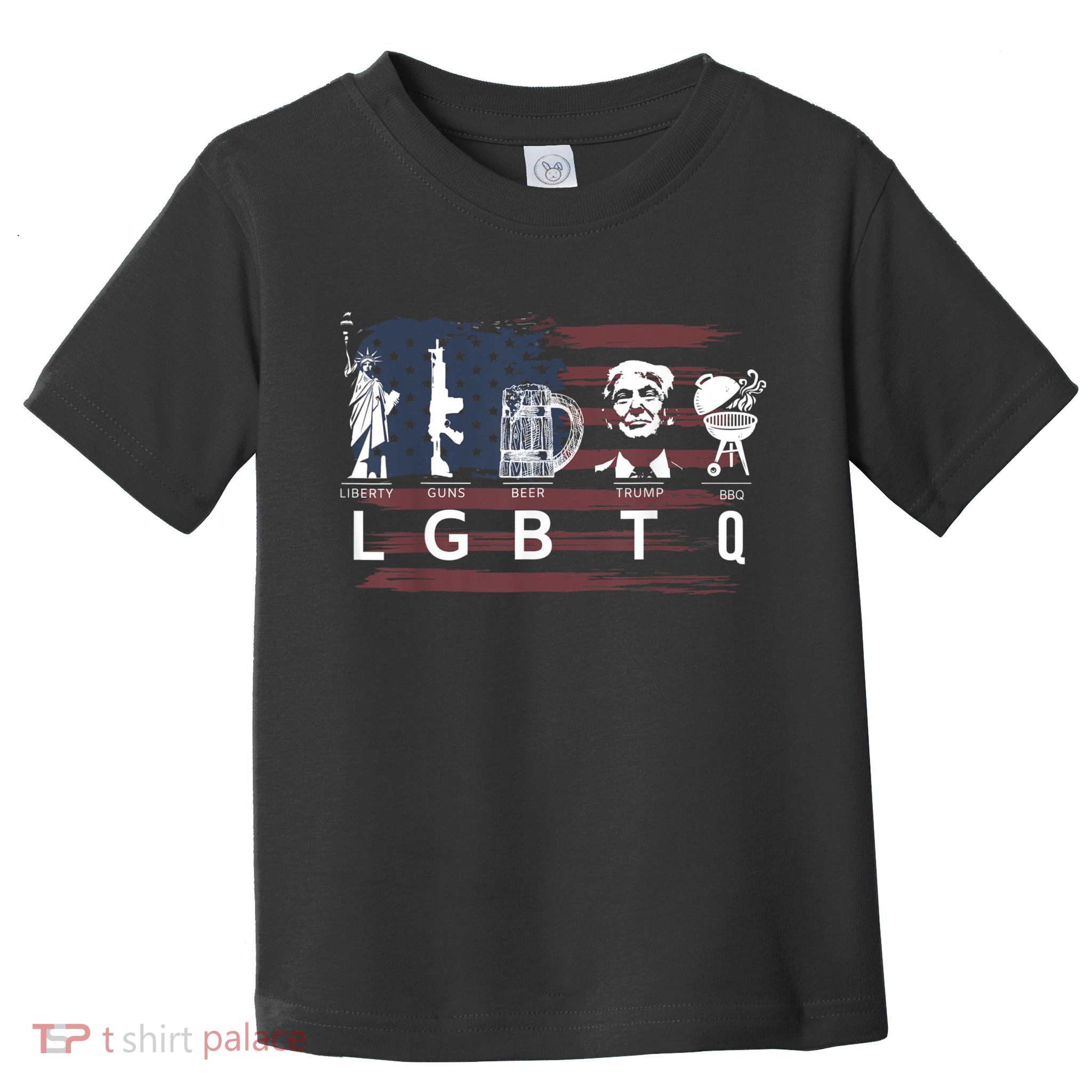 Liberty Guns Beer Trump BBQ Funny Costume LGBT Toddler T-Shirt