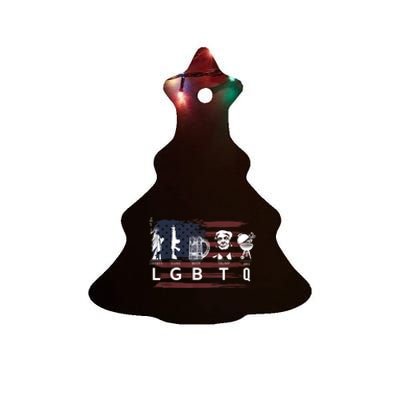 Liberty Guns Beer Trump BBQ Funny Costume LGBT Ceramic Tree Ornament