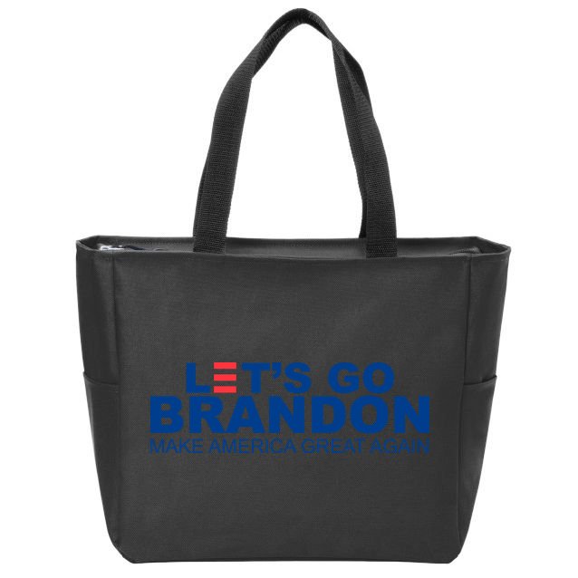 Let's Go Brandon Make America Great Again Zip Tote Bag
