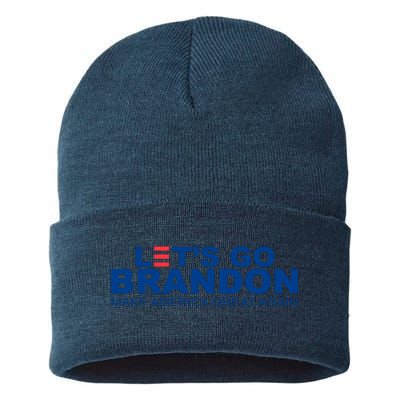 Let's Go Brandon Make America Great Again Sustainable Knit Beanie