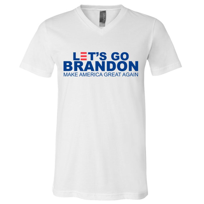 Let's Go Brandon Make America Great Again V-Neck T-Shirt