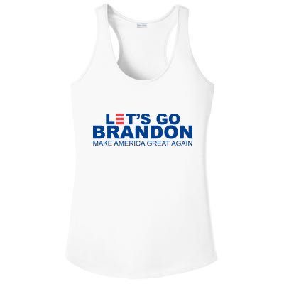 Let's Go Brandon Make America Great Again Ladies PosiCharge Competitor Racerback Tank