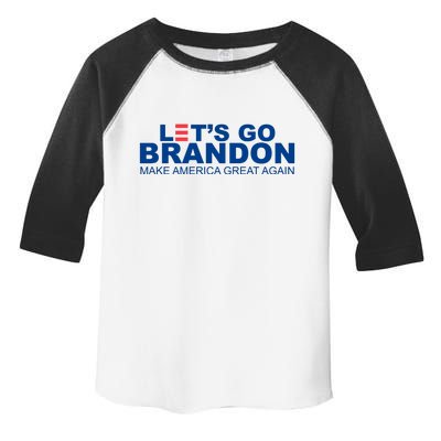 Let's Go Brandon Make America Great Again Toddler Fine Jersey T-Shirt