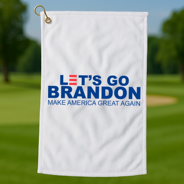 Let's Go Brandon Make America Great Again Golf Towel