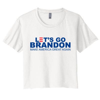 Let's Go Brandon Make America Great Again Crop Top