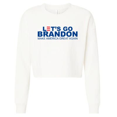 Let's Go Brandon Make America Great Again Cropped Pullover Crew