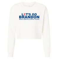 Let's Go Brandon Make America Great Again Cropped Pullover Crew