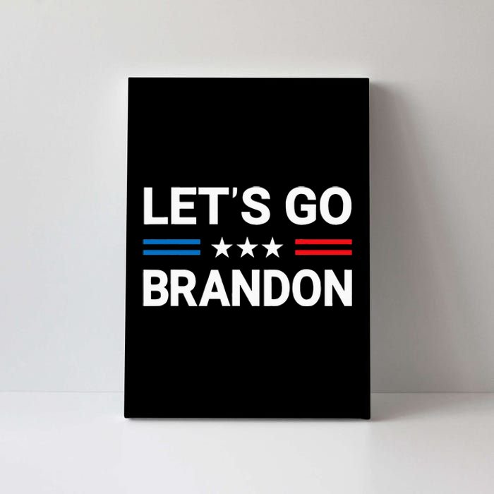 Lets Go Brandon Conservative US Flag Gift Canvas