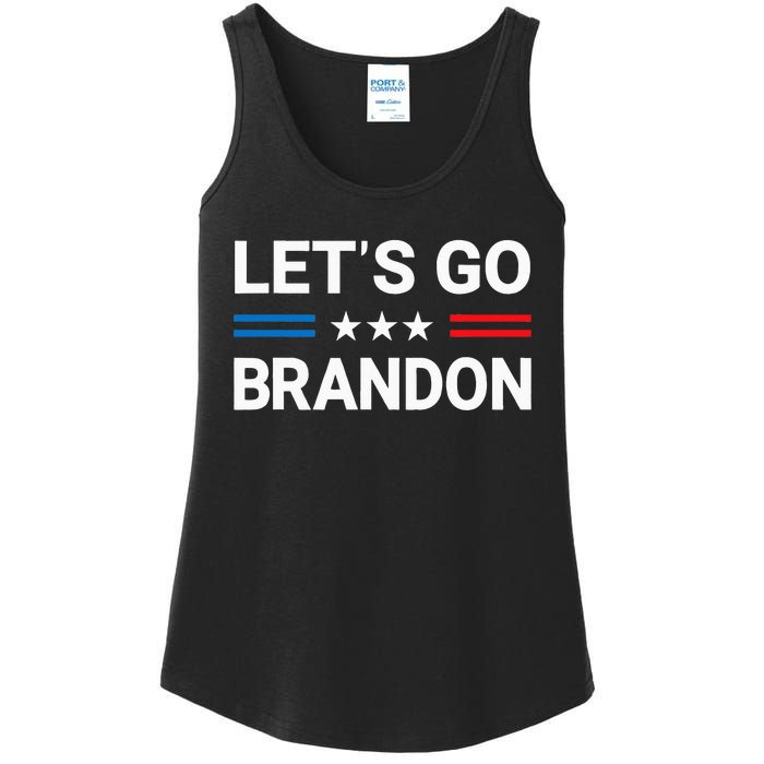 Lets Go Brandon Conservative US Flag Gift Ladies Essential Tank