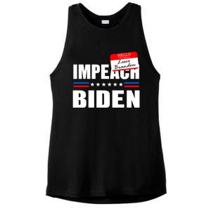 LetS Go Brandon Anti Joe Biden Chant Usa Impeach Joe Biden Great Gift Ladies PosiCharge Tri-Blend Wicking Tank