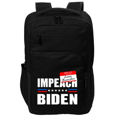 LetS Go Brandon Anti Joe Biden Chant Usa Impeach Joe Biden Great Gift Impact Tech Backpack