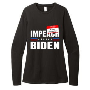 LetS Go Brandon Anti Joe Biden Chant Usa Impeach Joe Biden Great Gift Womens CVC Long Sleeve Shirt