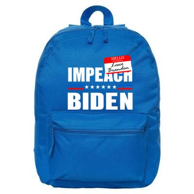 LetS Go Brandon Anti Joe Biden Chant Usa Impeach Joe Biden Great Gift 16 in Basic Backpack