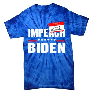 LetS Go Brandon Anti Joe Biden Chant Usa Impeach Joe Biden Great Gift Tie-Dye T-Shirt