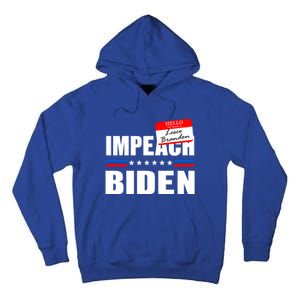 LetS Go Brandon Anti Joe Biden Chant Usa Impeach Joe Biden Great Gift Tall Hoodie