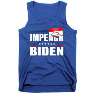 LetS Go Brandon Anti Joe Biden Chant Usa Impeach Joe Biden Great Gift Tank Top