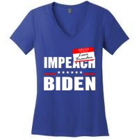 LetS Go Brandon Anti Joe Biden Chant Usa Impeach Joe Biden Great Gift Women's V-Neck T-Shirt