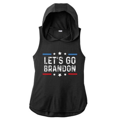 Lets Go Brandon Lets Go Brandon Funny Ladies PosiCharge Tri-Blend Wicking Draft Hoodie Tank