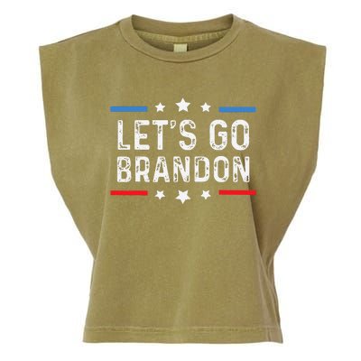 Lets Go Brandon Lets Go Brandon Funny Garment-Dyed Women's Muscle Tee