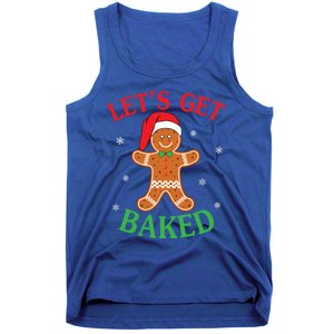 Let's Get Baked Gingerbread Christmas Cookie Baking Team Gift Tank Top